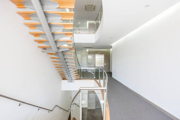 istock Beautiful staircase of building 1209342569