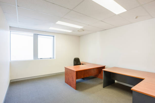 istock Stylish furniture for office cabin 1209344498