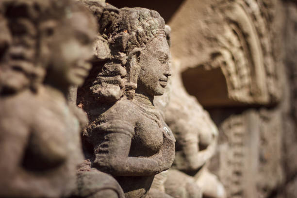 istock Bas-relief Carvings at Angkor 1209361957