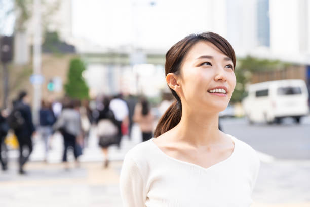 istock asian woman who smile 1209365267