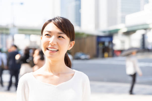 istock asian woman who smile 1209365279