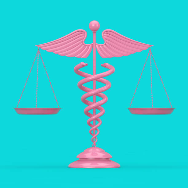 Medical Caduceus Symbol As Scales Concept Of Medicine And Justice Stock  Photo - Download Image Now - iStock