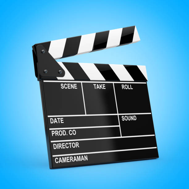 istock Movie Slate Clapper Board. 3d Rendering 1209383297