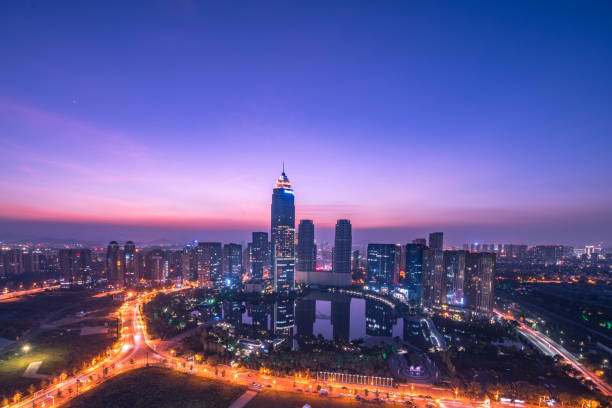 istock skyline of modern city in shaoxing 1209384059