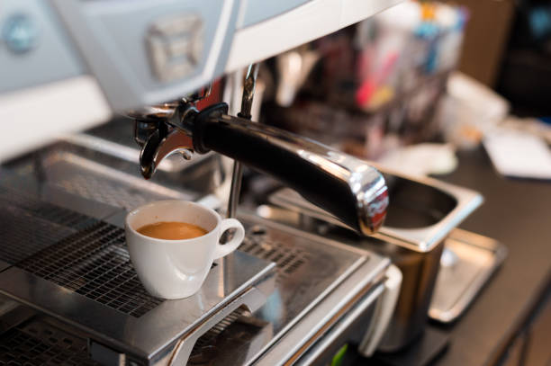 istock black coffee morning on coffee maker 1209384260