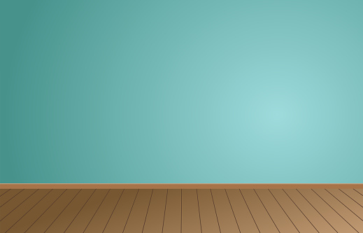 Empty Room Background With Wooden Floor Stock Illustration - Download Image  Now - Point of View, Horizontal, Plank - Timber - iStock