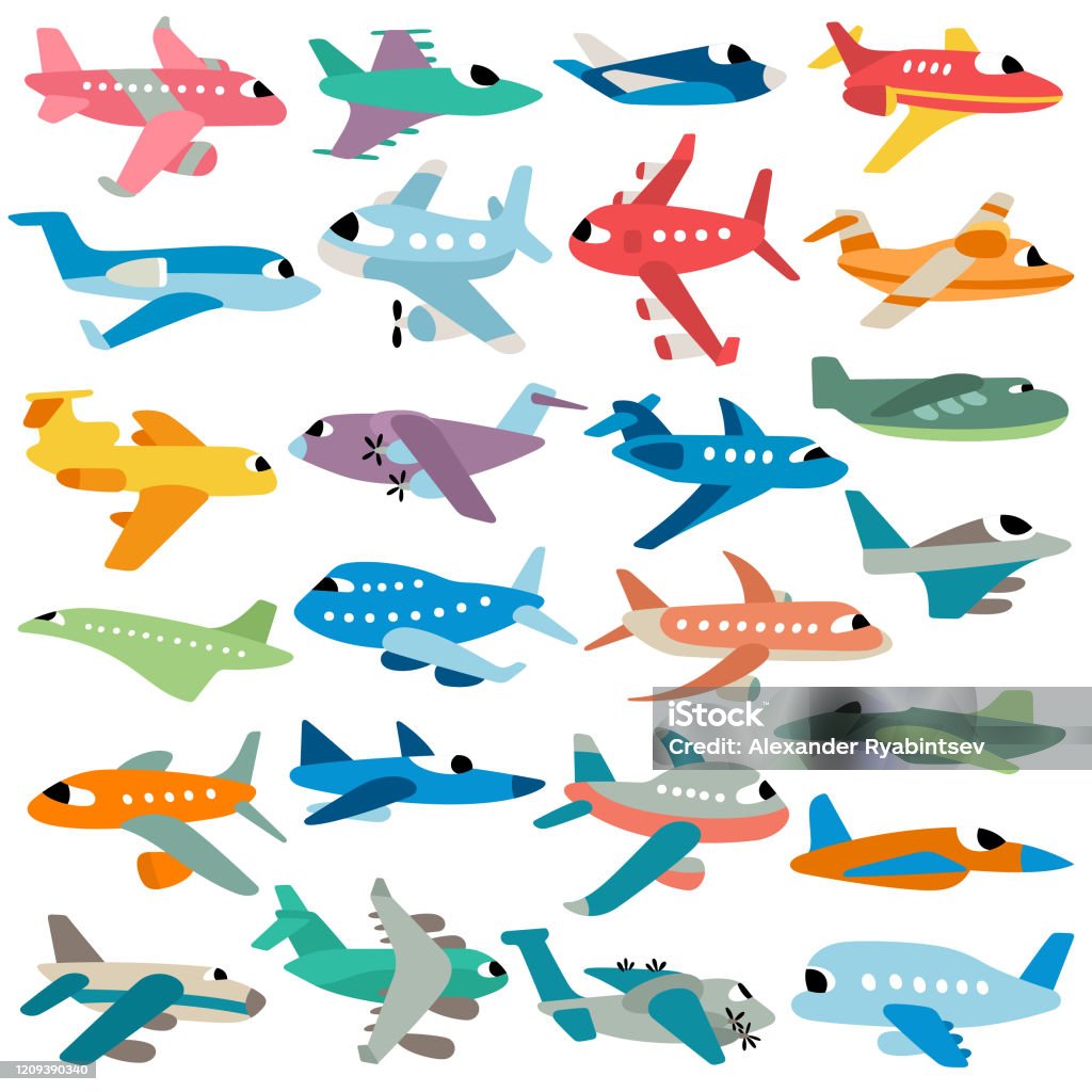 Cartoon Airplanes Vector Set Stock Illustration - Download Image Now - Airplane, Cartoon, Adventure - iStock Cartoon Airplanes Vector Set Stock Illustration - Download Image Now - Airplane, Cartoon, Adventure - iStock