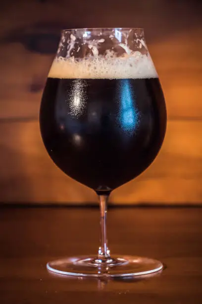 Photo of Dark Bamberg Smoked Beer in a Tulip Glass