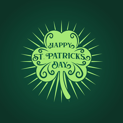 St. Patrick's Day Vector Illustration. Happy St. Patrick's Day vector flat design template for background, banner, poster, greeting card. Happy St. Patrick's Holiday celebration.