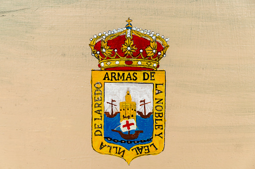 Paramaribo, Suriname: enamel sign of the Royal Consulate of Sweden - Swedish coat of arms - Blazon: Azure, with three coronets Or, ordered two above one. Crowned with a royal crown.