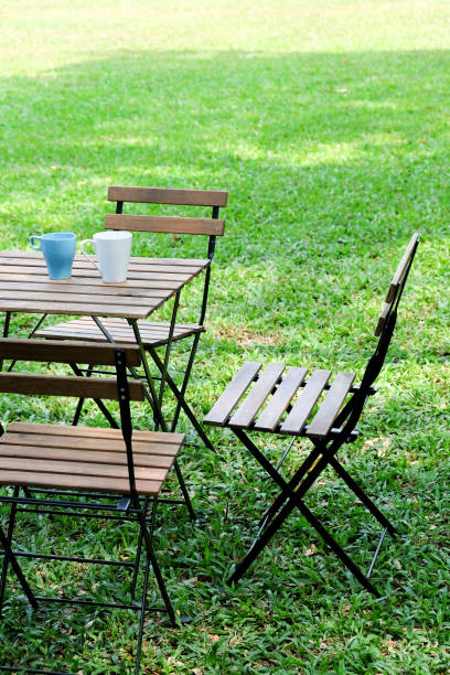istock Tea time in house garden. 1209414088