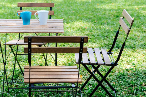 istock Tea time in house garden. 1209414164
