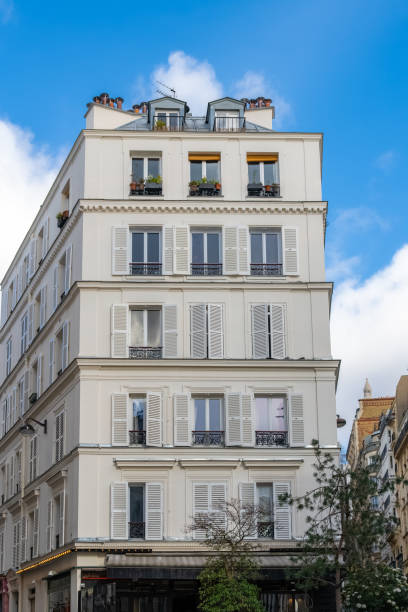 Paris, typical buildings Paris, typical beautiful buildings in the center, place Pigalle place pigalle stock pictures, royalty-free photos & images