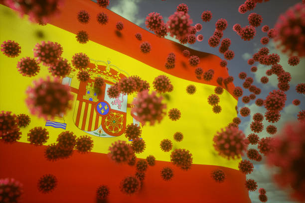 virus infiziert spanien - spain spanish culture art pattern stock-fotos und bilder