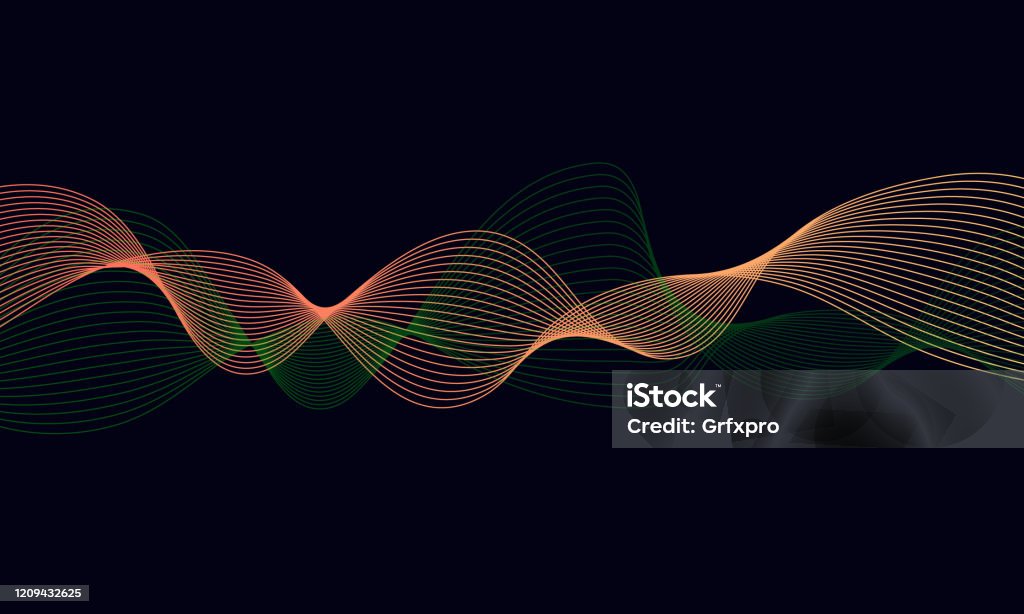 Vector Pattern Wave Tech Digital Elegant Digital Wave Mesh Technology Background Stock Illustration ...