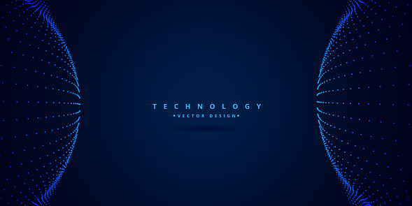 digital science and technology style background design