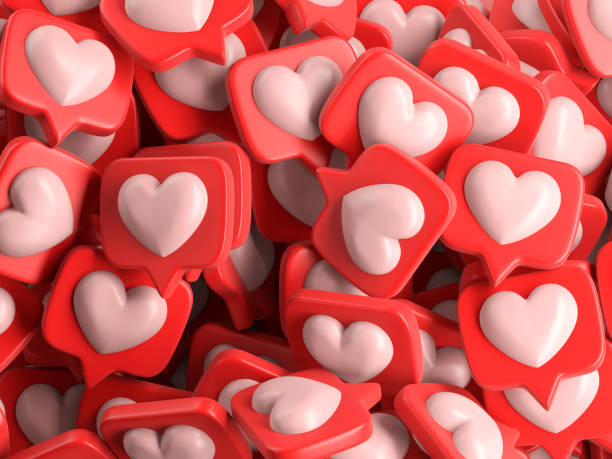 istock One like social media notification with heart icon 1209441860