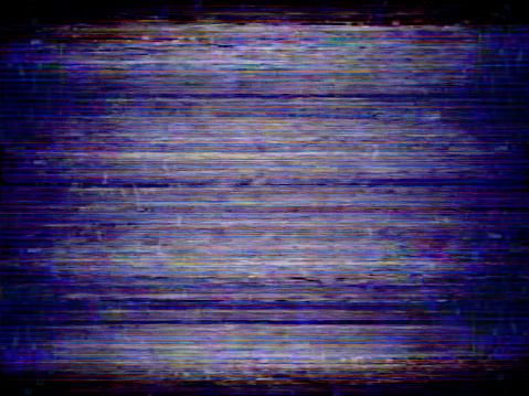 When communications break down ... no signal, and lots of noise. Scan lines and blue tinge.