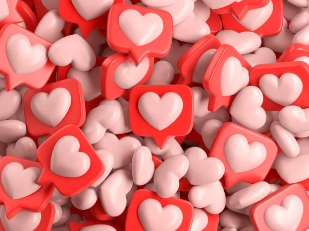 istock One like social media notification with heart icon 1209448642
