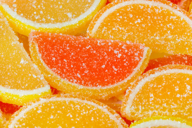 istock Sweet fruit lemon marmalade background 1209451361