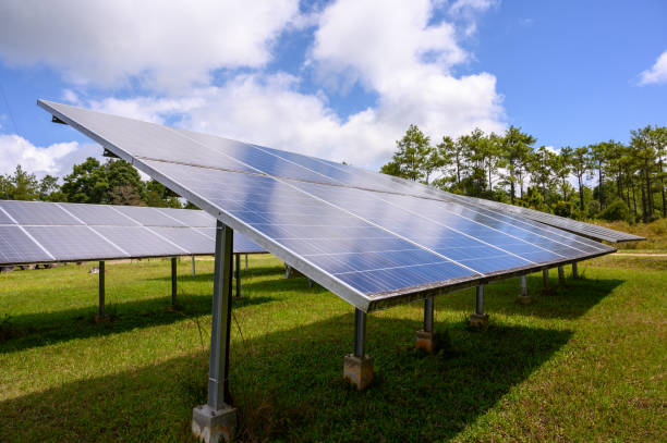 istock Special solar cells that have To change energy from sunlight Into electrical energy Clean energy That is environmentally friendly 1209454979