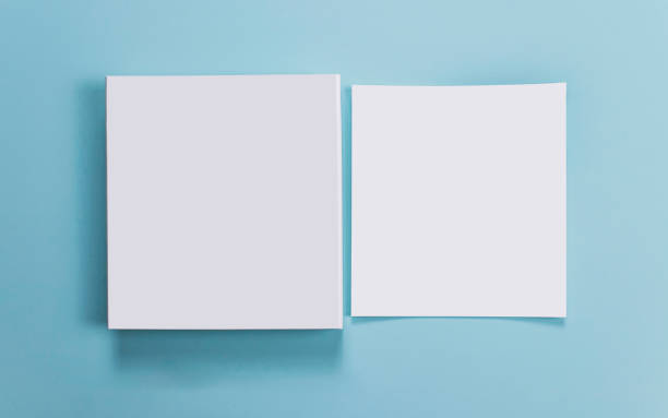 istock catalog mockup, blue backdrop, isolated background, for graphic designer 1209464140