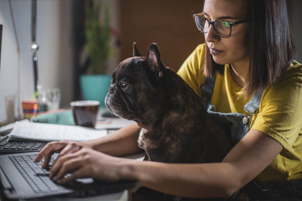 istock Young woman studying at home 1209473296