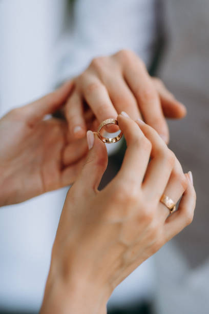 istock the bride and groom held hands 1209481626