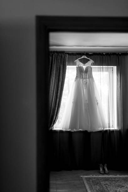 istock perfect wedding dress on the wedding day 1209483196