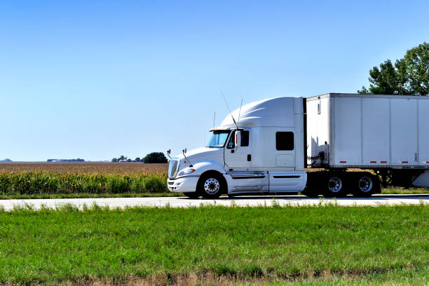 istock Large Semi Truck at Highway, USA 1209485276