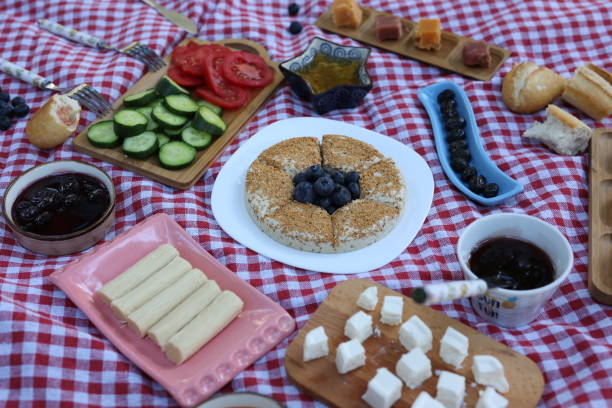 istock Turkish halva and various foods 1209485376