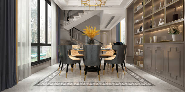 istock 3D Render 360 Degrees Modern Living Room 1209487014