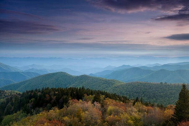 istock Looking towards the Blue Ridge Mountains at dusk 120948748