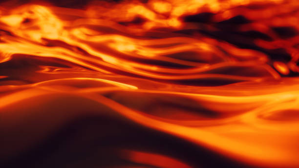 istock Abstract Wavy Background Closeup Lava 1209490060