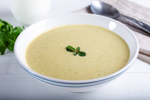 istock Vegetable soup with celery, carrot, onion and bechamel sauce 1209494998