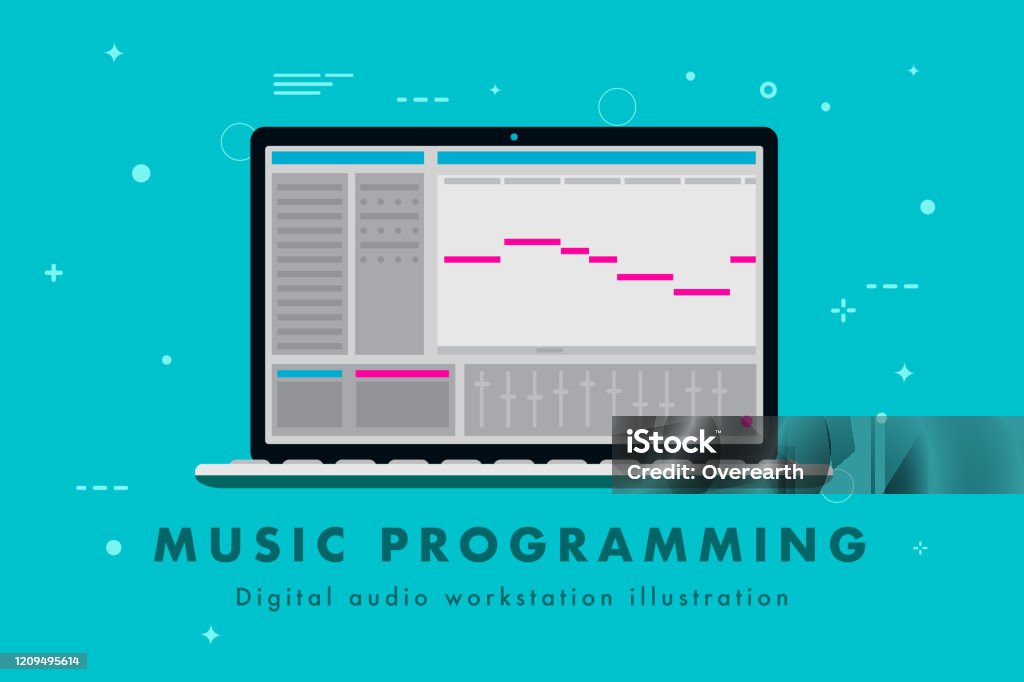 Music Programming Digital Audio Workstation Stock Illustration ...