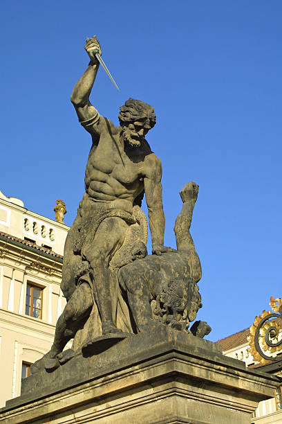 istock Battling Titan in Prague 120950221