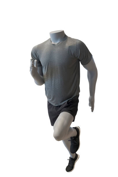istock Running male mannequin. 1209508450