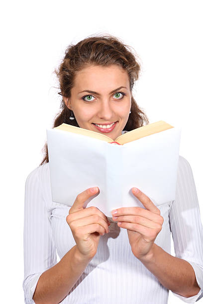 istock Beautiful girl with a book 120951246
