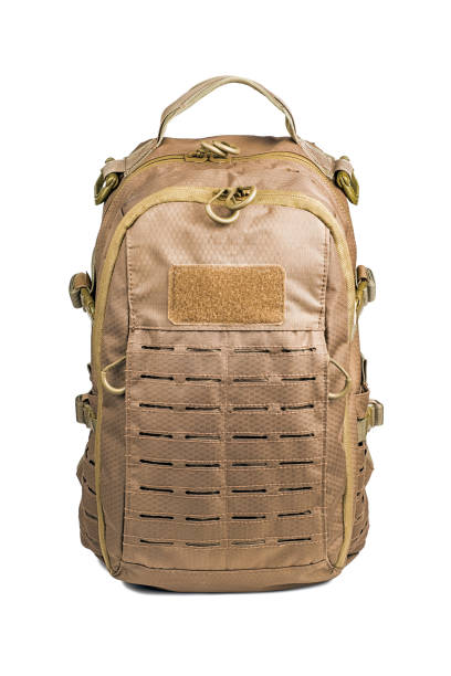 istock tactical backpack color coyote front view isolated on white background 1209514685
