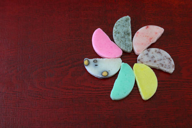 istock dried rice cakes on the lacquered board 1209518823