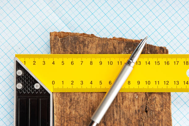 istock setsquare and the board  on graph paper 1209522558