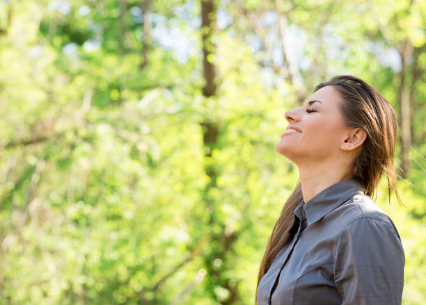 istock Woman enjoying freedom in nature 1209525013