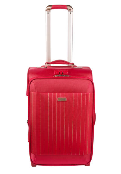 istock red new suitcase  isolated on the white background 1209525286