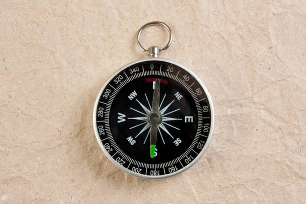 istock compass on the background of old paper 1209525338