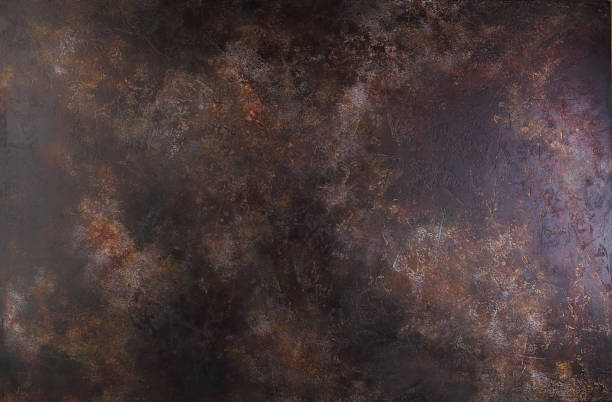 Abstract dark brown cement background, vintage grunge texture. Concrete.