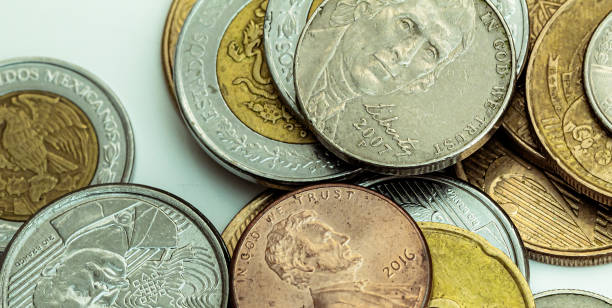 istock Coins stack background. Business, Economy and financial concepts. 1209529780