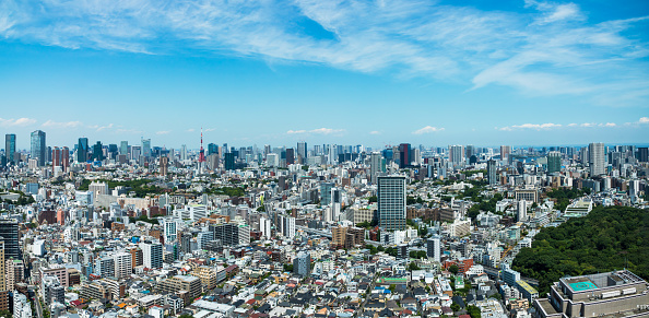 Photo of the city view of Roppongi and Shiba seen from the lounge