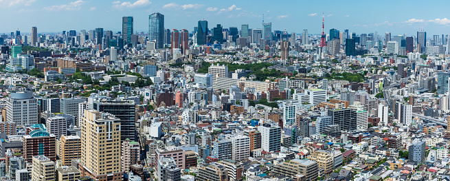 Photo of the city view of Roppongi and Shiba seen from the lounge