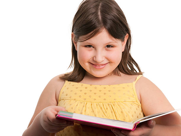 istock Cheerful reading girl 120954916